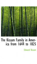 the kissam family in america from 1644 to 1825_cover