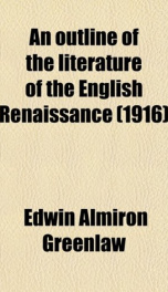 an outline of the literature of the english renaissance_cover