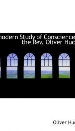a modern study of conscience by the rev oliver huckel_cover