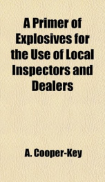a primer of explosives for the use of local inspectors and_cover