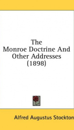 the monroe doctrine and other addresses_cover