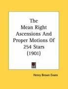 the mean right ascensions and proper motions of 254 stars_cover