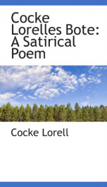 cocke lorelles bote a satirical poem_cover