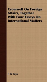 cromwell on foreign affairs together with four essays on international matters_cover