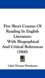 five short courses of reading in english literature_cover