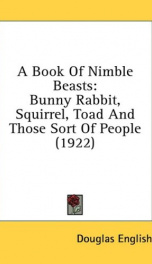 a book of nimble beasts bunny rabbit squirrel toad and those sort of people_cover
