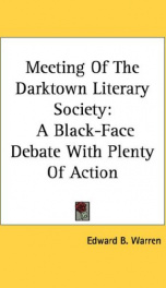 meeting of the darktown literary society a black face debate with plenty of a_cover