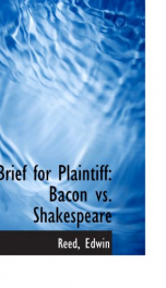brief for plaintiff bacon vs shakespeare_cover