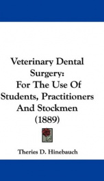 veterinary dental surgery for the use of students practitioners and stockmen_cover