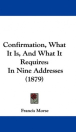 confirmation what it is and what it requires in nine addresses_cover