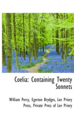 coelia containing twenty sonnets_cover