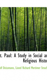 st paul a study in social and religious history_cover