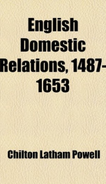 english domestic relations 1487 1653_cover