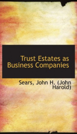 trust estates as business companies_cover