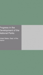 progress in the development of the national parks_cover