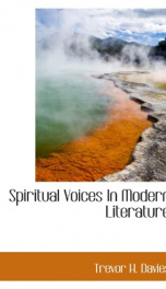 spiritual voices in modern literature_cover