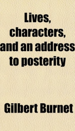 lives characters and an address to posterity_cover