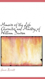 memoirs of the life character and ministry of william dawson_cover