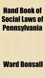 hand book of social laws of pennsylvania_cover