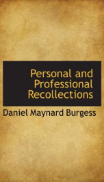 personal and professional recollections_cover