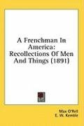 a frenchman in america recollections of men and things_cover