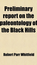 preliminary report on the paleontology of the black hills_cover