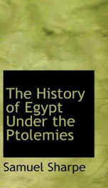 the history of egypt under the ptolemies_cover