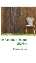 the common school algebra_cover