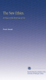 the new ethics an essay on the moral law of use_cover