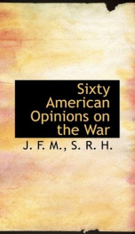 sixty american opinions on the war_cover