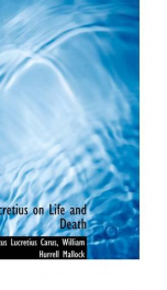 lucretius on life and death_cover