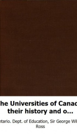 the universities of canada their history and organization_cover