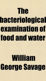 the bacteriological examination of food and water_cover