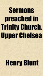 sermons preached in trinity church upper chelsea_cover