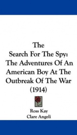 the search for the spy the adventures of an american boy at the outbreak of the_cover