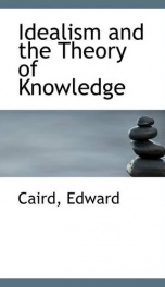 idealism and the theory of knowledge_cover