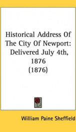 historical address of the city of newport_cover