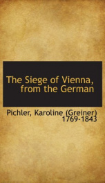 the siege of vienna from the german_cover