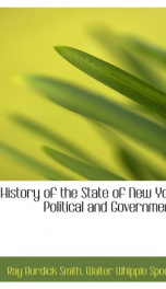 history of the state of new york political and governmental_cover