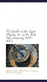 a calendar of the court minutes etc of the east india company 1660 1663_cover