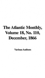 The Atlantic Monthly, Volume 18, No. 110, December, 1866_cover