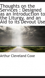 thoughts on the services designed as an introduction to the liturgy and an aid_cover
