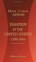 taxation in the united states 1789 1816_cover