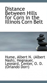 distance between hills for corn in the illinois corn belt_cover