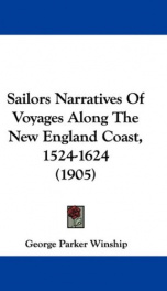 sailors narratives of voyages along the new england coast 1524 1624_cover