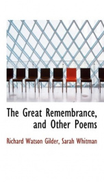 the great remembrance and other poems_cover