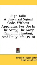 sign talk a universal signal code without apparatus for use in the army the_cover