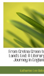 from gretna green to lands end a literary journey in england_cover