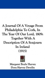 a journal of a voyage from philadelphia to cork in the year of our lord 1809_cover