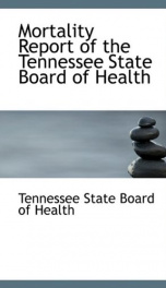 mortality report of the tennessee state board of health_cover